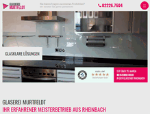 Tablet Screenshot of glaserei-murtfeldt.de